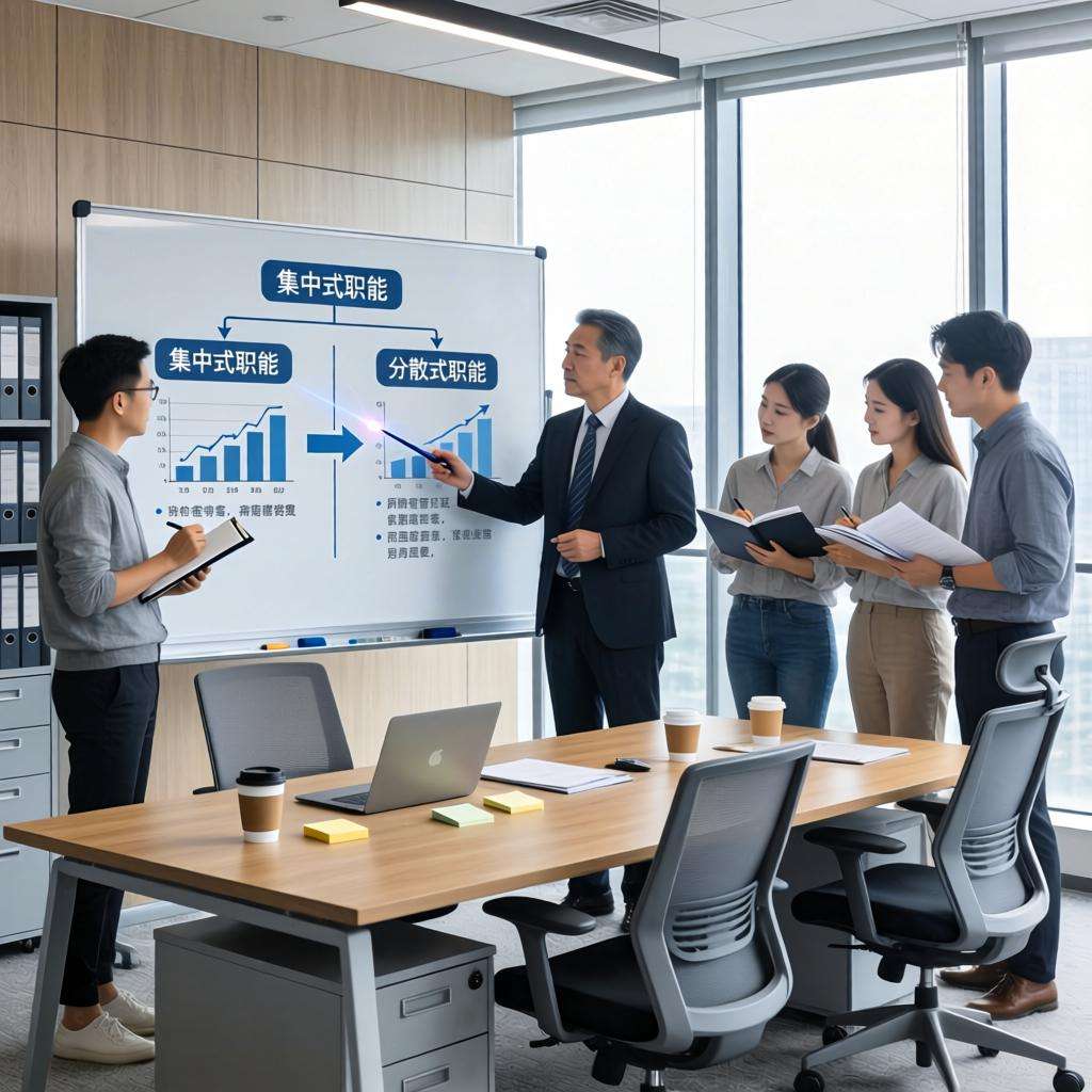 优化组织架构平衡集中与分散职能的三大步骤第一张图